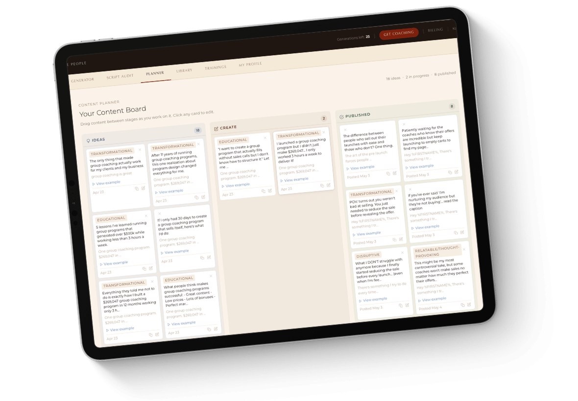 Content planner
