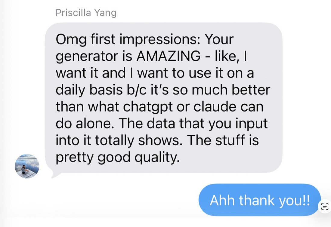 Priscilla Yang testimonial