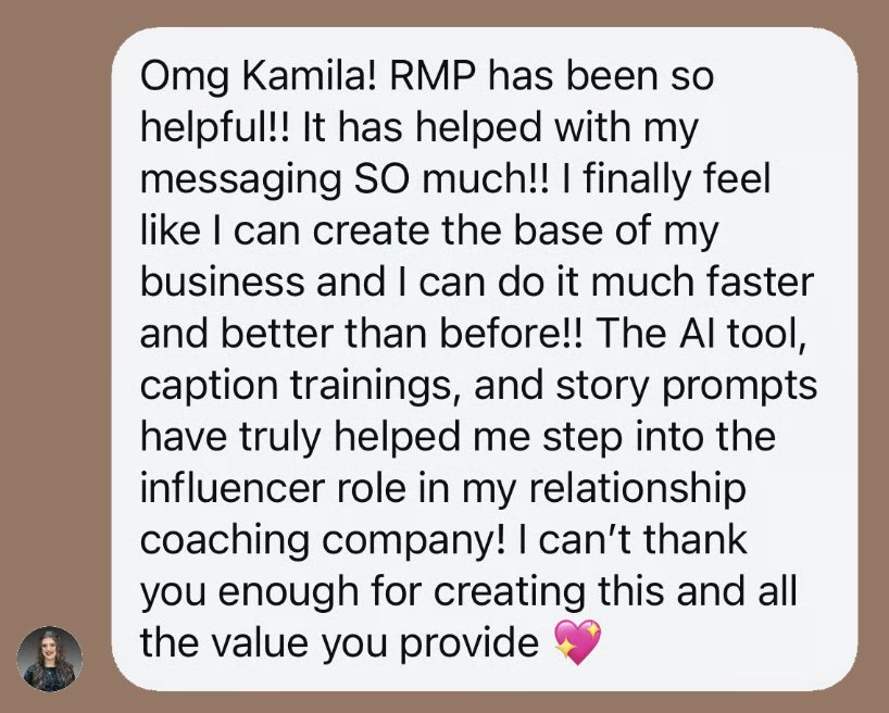 member testimonial